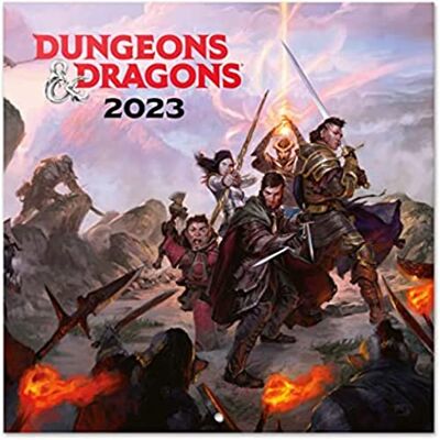 Grupo Erik Dungeons and Dragons väggkalender 2023 FSC, 12 månaders planerare, fyrkantig vägg, familjeplaneringskalender 2023, fängelsehålor och drakar, 30 x 30 cm Grupo Erik Dungeons and Dragons väggkalender 2023 FSC, 12 månaders planerare, fyrkantig vägg, familjeplaneringskalender 2023, fängelsehålor och drakar, 30 x 30 cm