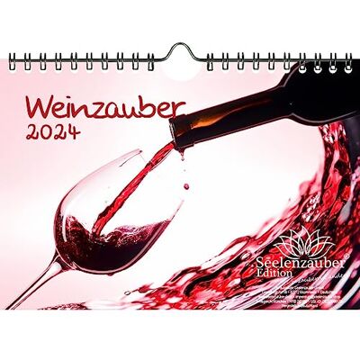 Seelenzauber Vinmagi DIN A5 väggkalender för 2024 vin och vinberg – sjömagi Seelenzauber Vinmagi DIN A5 väggkalender för 2024 vin och vinberg – sjömagi