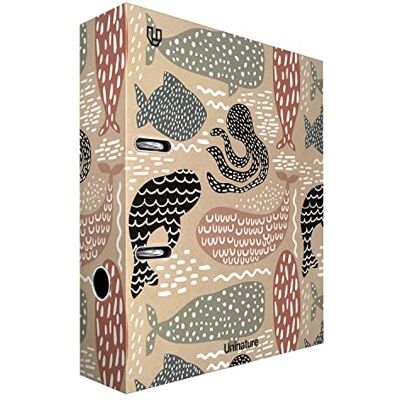Unipapel Kraft A4 spakarkiv Återvinning Lomo 65mm Med Kruka och Rado Uninature Design Valar FSC Recycled 100% Unipapel Kraft A4 spakarkiv Återvinning Lomo 65mm Med Kruka och Rado Uninature Design Valar FSC Recycled 100%