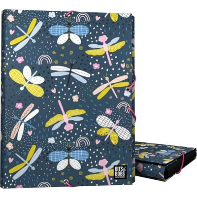 Grafoplás Grafoplas 3-klaff, fodrad kartong, hårt omslag, folioformat, Dragon Fly-design, bitar och Bobs Pop Up Design, mjuk att röra vid, FSC-certifierad, perfekt som skolmaterial Grafoplás Grafoplas 3-klaff, fodrad kartong, hårt omslag, folioformat, Dragon Fly-design, bitar och Bobs Pop Up Design, mjuk att röra vid, FSC-certifierad, perfekt som skolmaterial
