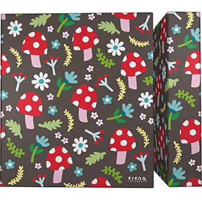 Grafoplás A4 Skolmapp 4 blandade ringar 40mm Elena Corredoira samling Svamp Mjuk vid beröring FSC-certifikat Grafoplás A4 Skolmapp 4 blandade ringar 40mm Elena Corredoira samling Svamp Mjuk vid beröring FSC-certifikat