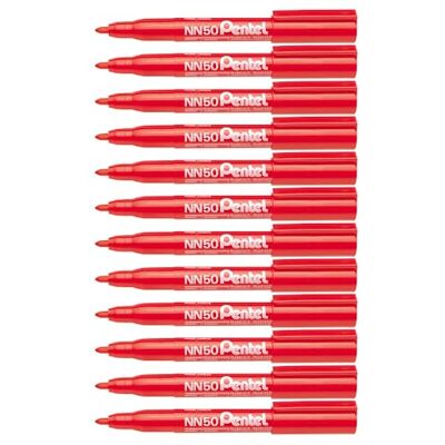 Pentel 5,0 mm kula spets permanent markör Röd Pentel 5,0 mm kula spets permanent markör Röd