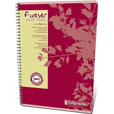 Calligraphe Forever trådbundna anteckningsböcker, A4, fyrkantiga, 50 ark, 70 g blandade färger, paket med 10 Calligraphe Forever trådbundna anteckningsböcker, A4, fyrkantiga, 50 ark, 70 g blandade färger, paket med 10