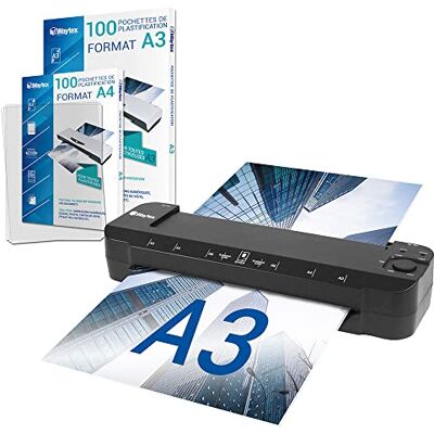 Waytex Pro Ultra A78217P273276 Laminator, Svart, 47,5 x 17 x 8 cm Waytex Pro Ultra A78217P273276 Laminator, Svart, 47,5 x 17 x 8 cm