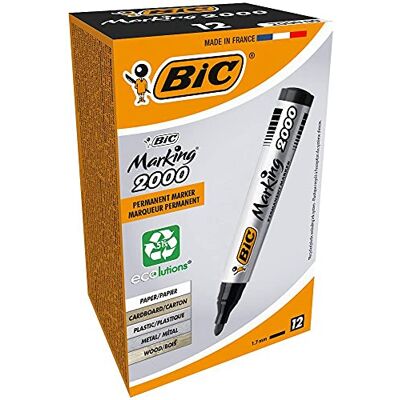 BIC Marking 2000 8209153 Markör, Svart, 12 st BIC Marking 2000 8209153 Markör, Svart, 12 st