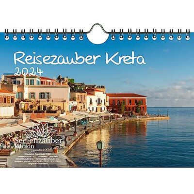 Seelenzauber Resa magi Kreta DIN A5 väggkalender för 2024 Heraklion Grekland semester strand hav resa – sjömagi Seelenzauber Resa magi Kreta DIN A5 väggkalender för 2024 Heraklion Grekland semester strand hav resa – sjömagi