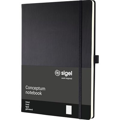 Sigel Notebook hårt fodral Fodrad Approx. A4 Svart Sigel Notebook hårt fodral Fodrad Approx. A4 Svart