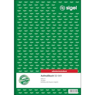 Sigel målarbok, med blåpapper, DIN A4, 50 ark självskrivande Grön Sigel målarbok, med blåpapper, DIN A4, 50 ark självskrivande Grön