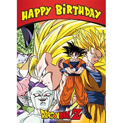 Danilo Promotions LTD Danilo Promotions Limited Officiell Dragon Ball Gratulationskort,Multi,7 x 5 inch Danilo Promotions LTD Danilo Promotions Limited Officiell Dragon Ball Gratulationskort,Multi,7 x 5 inch