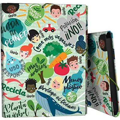 Grafoplás 82402648. Skolmapp, Fodrad kartong, Hård topp, Folio storlek, Revolution, Green, FSC-certifikat Grafoplás 82402648. Skolmapp, Fodrad kartong, Hård topp, Folio storlek, Revolution, Green, FSC-certifikat