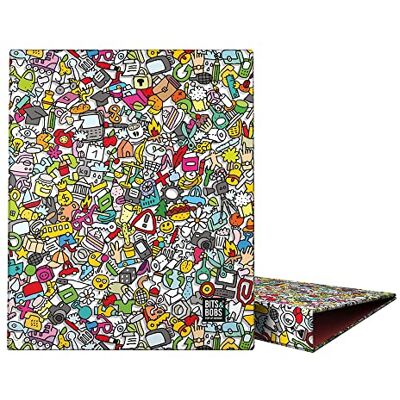 Grafoplás A4 skolmapp 4 x 25 mm blandade ringar Bits&Bobs Pop Up Design Collection ikoner FSC-certifierad Grafoplás A4 skolmapp 4 x 25 mm blandade ringar Bits&Bobs Pop Up Design Collection ikoner FSC-certifierad