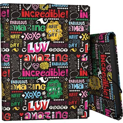 Grafoplás 3 Lapel mapp Fodrad kartong Hårt lock Folio Storlek Design Bits&Bobs Pop Up Design, Nice Day FSC-certifikat Grafoplás 3 Lapel mapp Fodrad kartong Hårt lock Folio Storlek Design Bits&Bobs Pop Up Design, Nice Day FSC-certifikat