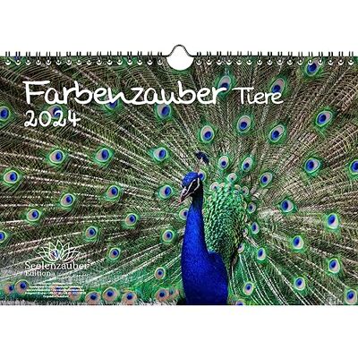 Seelenzauber Färgmagi djur DIN A4-kalender för 2024 färger färger – själsmagi Seelenzauber Färgmagi djur DIN A4-kalender för 2024 färger färger – själsmagi