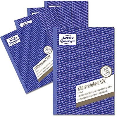 Avery Specialform 307-5 protokoll för öppna lastkassar (A5, av skatterådgivare rekommenderas, för Tyskland, för enkel och pålitlig räkning, 50 ark) 5-pack vit Avery Specialform 307-5 protokoll för öppna lastkassar (A5, av skatterådgivare rekommenderas, för Tyskland, för enkel och pålitlig räkning, 50 ark) 5-pack vit