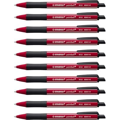 STABILO Kulspetspenna med tryck – pointball NatureCOLORS Wildflower Edition – 10-pack – vinröd STABILO Kulspetspenna med tryck – pointball NatureCOLORS Wildflower Edition – 10-pack – vinröd