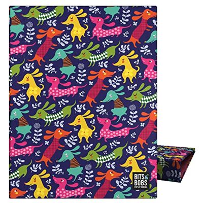 Grafoplás A5 ringpärm 4 runda ringar 20 mm mjuk laminerad Bits&Bobs Pop Up Design, Dogs Party FSC-certifierad Grafoplás A5 ringpärm 4 runda ringar 20 mm mjuk laminerad Bits&Bobs Pop Up Design, Dogs Party FSC-certifierad