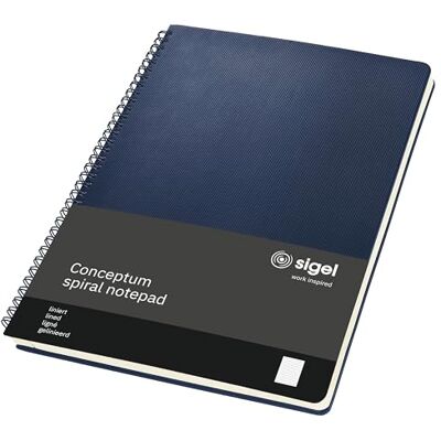 Sigel CO825 Spiralblock Conceptum, ca. A4, liniert, dunkelblau: Notebook Conceptum, Classic, Hardcover Sigel CO825 Spiralblock Conceptum, ca. A4, liniert, dunkelblau: Notebook Conceptum, Classic, Hardcover