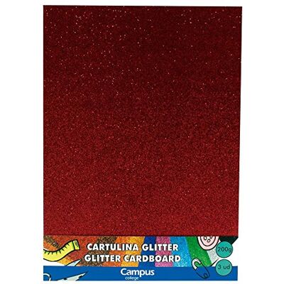 ECO Oficinas A4 Glitter Röd - Kontorspapper Paket av 3 ECO Oficinas A4 Glitter Röd - Kontorspapper Paket av 3