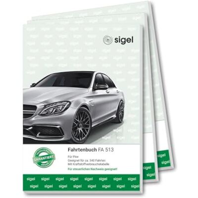 Sigel FA513 bilresebook, A5, 32 sidor 3 piece Sigel FA513 bilresebook, A5, 32 sidor 3 piece