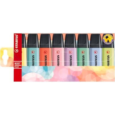 STABILO Boss Pastel highlighter - 8 stuks STABILO Boss Pastel highlighter - 8 stuks