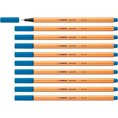 STABILO Fineliner point 88 Ask med 10 Ljusblå STABILO Fineliner point 88 Ask med 10 Ljusblå