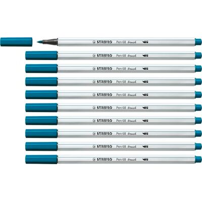 STABILO Pen 68 brush Turkos - Filtpennor för handskrift STABILO Pen 68 brush Turkos - Filtpennor för handskrift
