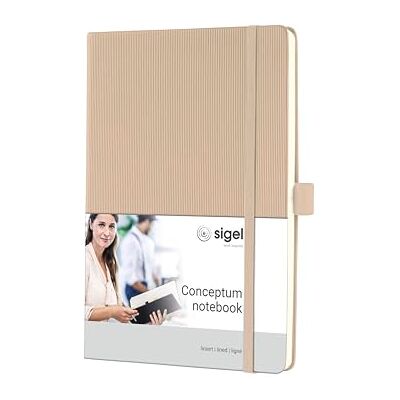 Sigel CO651 Bärbar dator linjerad Anteckningsbok – ca A5 – beige – inbunden – 194 sidor – numrerade sidor, gummibandslås, stiftslinga, arkivficka – PEFC-certifierad – Conceptum Business Book Sigel CO651 Bärbar dator linjerad Anteckningsbok – ca A5 – beige – inbunden – 194 sidor – numrerade sidor, gummibandslås, stiftslinga, arkivficka – PEFC-certifierad – Conceptum Business Book