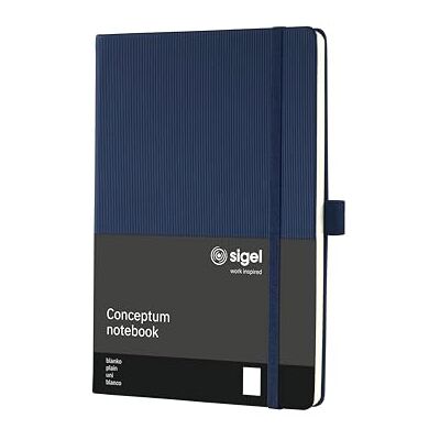 Sigel CO685 Notizbuch Conceptum, ca. A5, blanko, dunkelblau: Notebook Conceptum, Classic, Hardcover Sigel CO685 Notizbuch Conceptum, ca. A5, blanko, dunkelblau: Notebook Conceptum, Classic, Hardcover