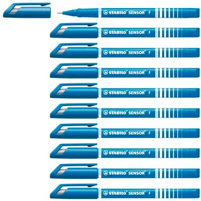 STABILO Sensor Fine Turkos - Fineliner - 10 st STABILO Sensor Fine Turkos - Fineliner - 10 st