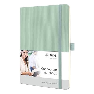 Sigel CO336 Notizbuch Conceptum, ca. A5, kariert, mintgrün: Notebook Conceptum, Classic, Softcover Sigel CO336 Notizbuch Conceptum, ca. A5, kariert, mintgrün: Notebook Conceptum, Classic, Softcover