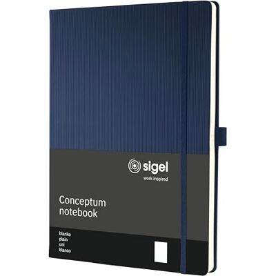 Sigel CO684 Notizbuch Conceptum, ca. A4, blanko, dunkelblau: Notebook Conceptum, Classic, Hardcover Sigel CO684 Notizbuch Conceptum, ca. A4, blanko, dunkelblau: Notebook Conceptum, Classic, Hardcover