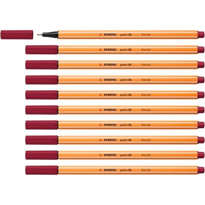 STABILO Fineliner point 88 Ask med 10 Lila STABILO Fineliner point 88 Ask med 10 Lila