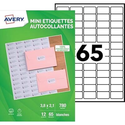 AVERY Minietiketter - 21,2 x 38,1 mm - Etiketter AVERY Minietiketter - 21,2 x 38,1 mm - Etiketter