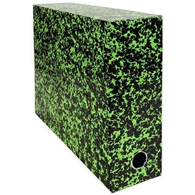 Exacompta Ref 89723E 1 Annonay transfer box i lackat tryckt papper 90 mm rygg Med en metallögla För A4-format Mått 25,5 x 34 x 9 cm Färg grön Levereras monterad Exacompta Ref 89723E 1 Annonay transfer box i lackat tryckt papper 90 mm rygg Med en metallögla För A4-format Mått 25,5 x 34 x 9 cm Färg grön Levereras monterad