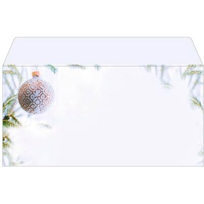 Sigel Du302 Kuvert med stjärnmönster och julkristaller, grön/grå, DL-format (11 x 22 cm), 50 stycken, Winter Mood blanc/vert, Enveloppes 50 pièces Sigel Du302 Kuvert med stjärnmönster och julkristaller, grön/grå, DL-format (11 x 22 cm), 50 stycken, Winter Mood blanc/vert, Enveloppes 50 pièces