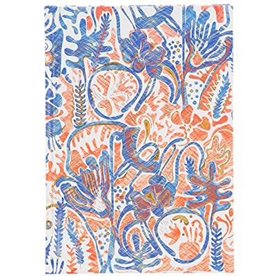 Goldbuch Anteckningsbok DIN A5 Henna Loves Indigo i Turnowsky-design, anteckningsbok med 200 sidor, 100 g/m² blankt papper omslag med guldprägling och bokmärke, ca 15 x 22 cm Goldbuch Anteckningsbok DIN A5 Henna Loves Indigo i Turnowsky-design, anteckningsbok med 200 sidor, 100 g/m² blankt papper omslag med guldprägling och bokmärke, ca 15 x 22 cm