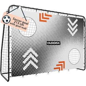 HUDORA Fotbollsmål med Vägg för Barn & Vuxna - Väderbeständigt Sportnät HUDORA Fotbollsmål med Vägg för Barn & Vuxna - Väderbeständigt Sportnät