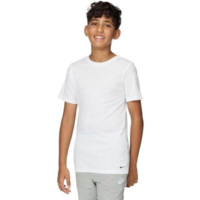 NIKE 2Pk Crew Undertröja för barn, Black/White, 8/11 År NIKE 2Pk Crew Undertröja för barn, Black/White, 8/11 År