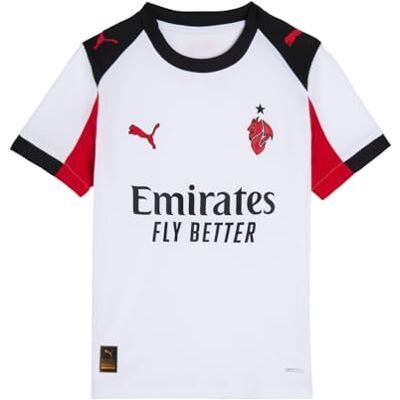 A.C. Milan Gara borta, säsong 2025/2026, fotbollströja, officiell produkt, barn, 12 år A.C. Milan Gara borta, säsong 2025/2026, fotbollströja, officiell produkt, barn, 12 år