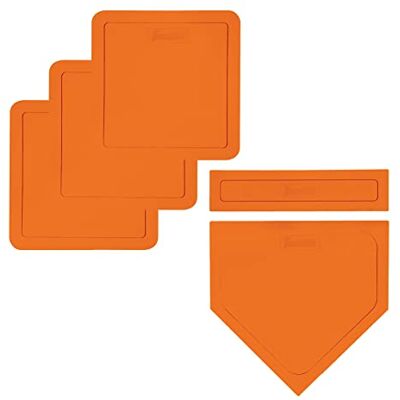 Franklin Sports Franklin sport kastade ner basebollbaser med hemplatta och pitchers gummi – bakgård barn gummibas set perfekt för baseball, teeball, kickball Franklin Sports Franklin sport kastade ner basebollbaser med hemplatta och pitchers gummi – bakgård barn gummibas set perfekt för baseball, teeball, kickball