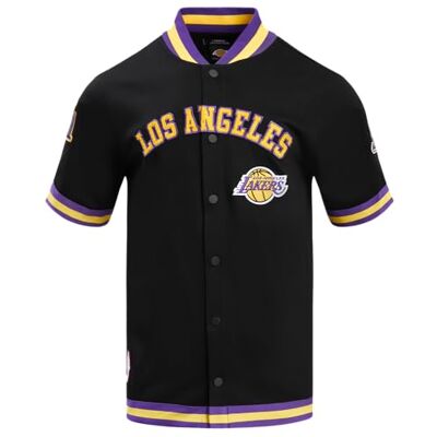 Pro Standard herr NBA Classic Chenille knappar ner, Svart/lila, XXL Pro Standard herr NBA Classic Chenille knappar ner, Svart/lila, XXL