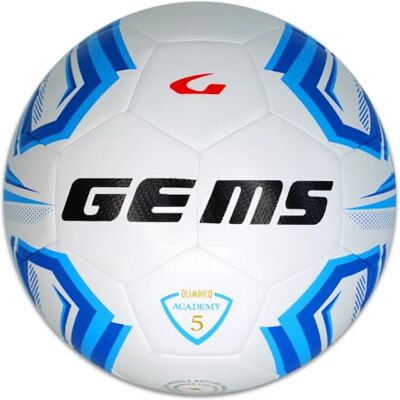 GEMS UN07-0302 olympisk ACADEMY UNISEX Fritidsboll vit/ljusblå storlek 5 GEMS UN07-0302 olympisk ACADEMY UNISEX Fritidsboll vit/ljusblå storlek 5
