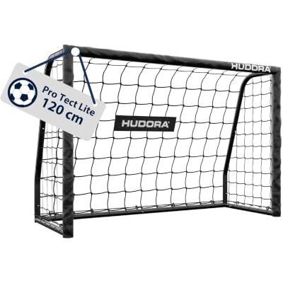 HUDORA Fotbollsmål Pro Tect Lite – trädgård fotbollsmål med stolpstoppning för utomhusbruk – snabb montering tack vare klickanslutningar – stabil grind av stål för barn/ungdomar HUDORA Fotbollsmål Pro Tect Lite – trädgård fotbollsmål med stolpstoppning för utomhusbruk – snabb montering tack vare klickanslutningar – stabil grind av stål för barn/ungdomar