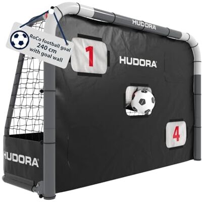 HUDORA Fotbollsmål RoCo med målvägg (2-i-1) – flexibelt Targetshot-system – väderbeständigt, vikbart och stabilt – för barn och vuxna – inkl. punkträknare och variabla målöppningar HUDORA Fotbollsmål RoCo med målvägg (2-i-1) – flexibelt Targetshot-system – väderbeständigt, vikbart och stabilt – för barn och vuxna – inkl. punkträknare och variabla målöppningar