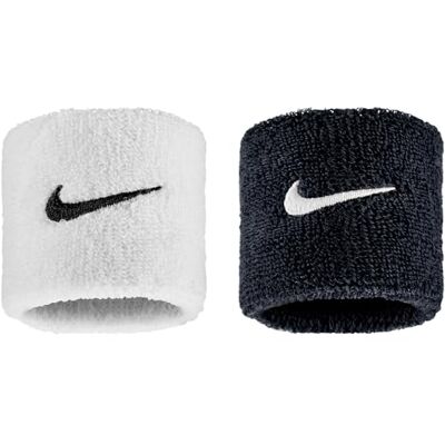 NIKE Unisex Swoosh Classic 2Pk Armband, Black/White/Black, One Size NIKE Unisex Swoosh Classic 2Pk Armband, Black/White/Black, One Size