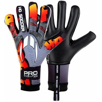 HO Soccer Pro Evolution Graffiti RN Orange Art målvaktshandskar, unisex vuxen, svart/orange, 10 HO Soccer Pro Evolution Graffiti RN Orange Art målvaktshandskar, unisex vuxen, svart/orange, 10