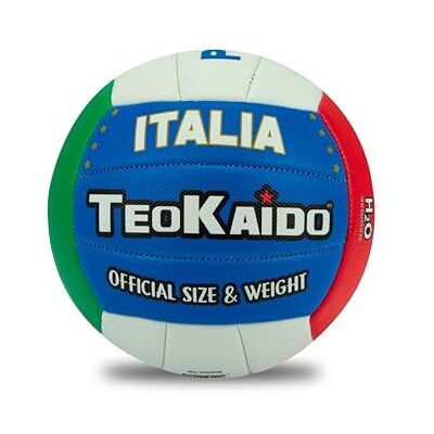 Teorema Giocattoli Teokaido Volleyboll storlek 5, italiensk boll för barn och vuxna, för inomhus- och utomhusbruk Teorema Giocattoli Teokaido Volleyboll storlek 5, italiensk boll för barn och vuxna, för inomhus- och utomhusbruk