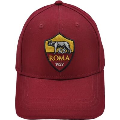 AS Roma IMMA Baseball Cap Röd Crest Broderi, Röd, one size AS Roma IMMA Baseball Cap Röd Crest Broderi, Röd, one size