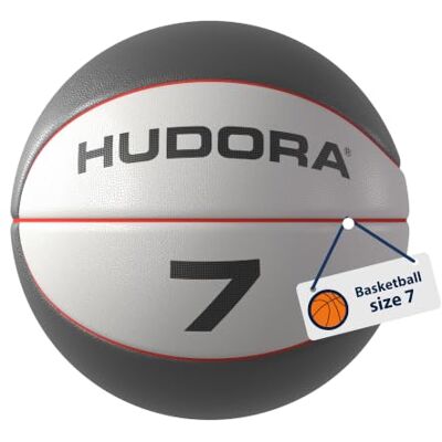 HUDORA Basketball Size 7 – Indoor and Outdoor – Strong grip and perfect feel – Durable training ball for kids, teens, adults – Ideal for matches, streetball and leisure HUDORA Basketball Size 7 – Indoor and Outdoor – Strong grip and perfect feel – Durable training ball for kids, teens, adults – Ideal for matches, streetball and leisure