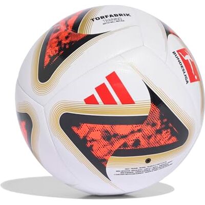 adidas unisex vuxen Bundesliga 26/27 Torfabrik Training Recreation Ball, white/black/solar red, 4 adidas unisex vuxen Bundesliga 26/27 Torfabrik Training Recreation Ball, white/black/solar red, 4